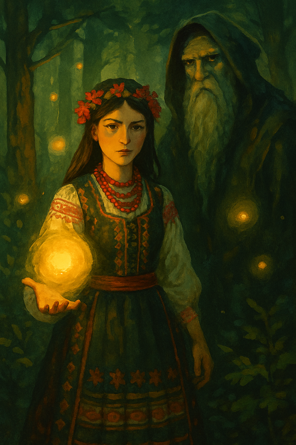 Leśna ścieżka w gęstym lesie